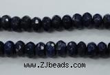 CNL872 15.5 inches 5*8mm faceted rondelle natural lapis lazuli beads