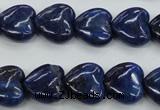 CNL934 15.5 inches 15*15mm heart natural lapis lazuli gemstone beads