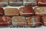 CNS110 15.5 inches 13*18mm rectangle natural serpentine jasper beads