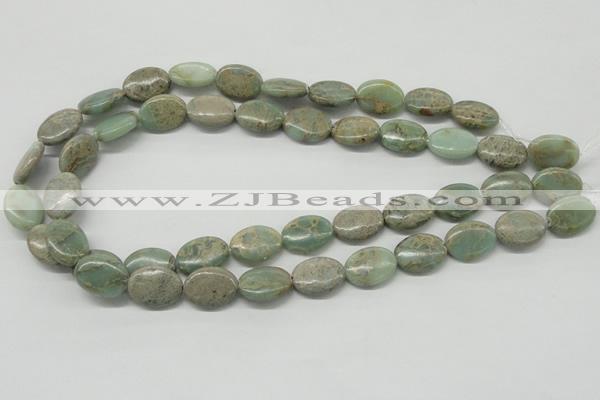 CNS12 16 inches 13*18mm oval natural serpentine jasper beads