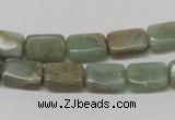 CNS18 16 inches 8*12mm rectangle natural serpentine jasper beads