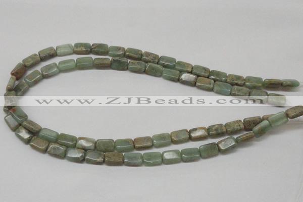 CNS18 16 inches 8*12mm rectangle natural serpentine jasper beads