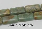 CNS19 16 inches 10*20mm rectangle natural serpentine jasper beads