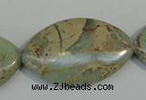 CNS248 15.5 inches 25*40mm marquise natural serpentine jasper beads