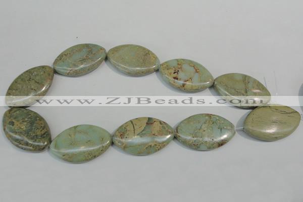 CNS248 15.5 inches 25*40mm marquise natural serpentine jasper beads