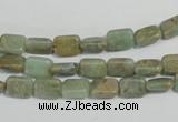 CNS253 15.5 inches 6*8mm rectangle natural serpentine jasper beads