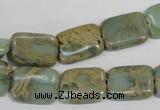 CNS255 15.5 inches 12*16mm rectangle natural serpentine jasper beads