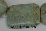 CNS258 15.5 inches 30*40mm rectangle natural serpentine jasper beads