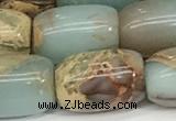 CNS312 15.5 inches 12*16mm drum serpentine jasper beads