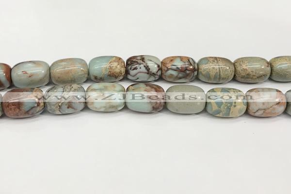 CNS313 15.5 inches 13*18mm drum serpentine jasper beads