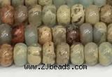 CNS323 15.5 inches 2.5*4mm rondelle serpentine jasper beads