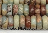 CNS327 15.5 inches 3*8mm rondelle serpentine jasper beads