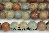 CNS330 15.5 inches 4mm round serpentine jasper beads wholesale