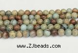 CNS333 15.5 inches 10mm round serpentine jasper beads wholesale