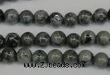 CNS400 15.5 inches 4mm round natural serpentine jasper beads