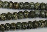 CNS510 15.5 inches 4*6mm rondelle natural serpentine jasper beads