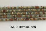 CNS712 15.5 inches 2*4mm rondelle serpentine jasper beads wholesale