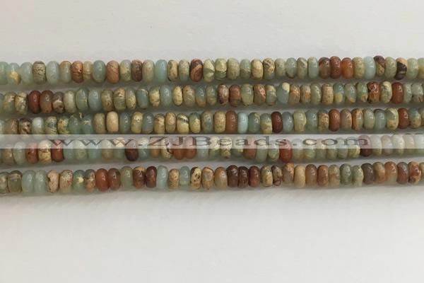 CNS712 15.5 inches 2*4mm rondelle serpentine jasper beads wholesale