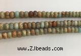 CNS714 15.5 inches 5*8mm rondelle serpentine jasper beads wholesale