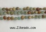 CNS718 15.5 inches 6mm flat round serpentine jasper beads wholesale