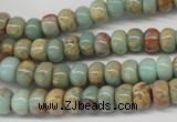 CNS72 15.5 inches 5*8mm rondelle natural serpentine jasper beads