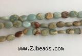 CNS723 15.5 inches 8*10mm oval serpentine jasper beads wholesale