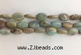 CNS725 15.5 inches 12*16mm oval serpentine jasper beads wholesale