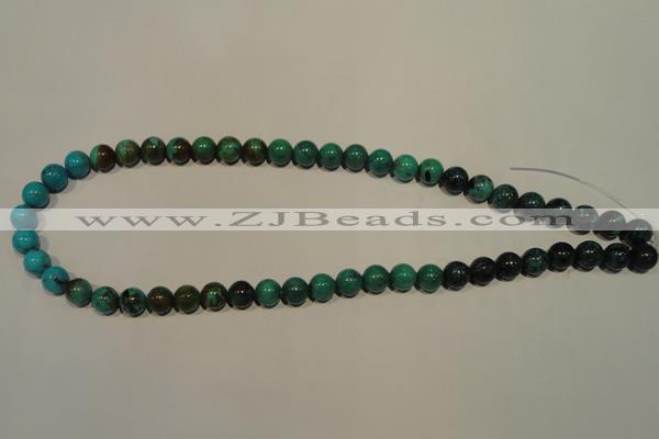 CNT104 15.5 inches 8mm round natural turquoise beads wholesale