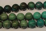 CNT106 15.5 inches 10mm round natural turquoise beads wholesale