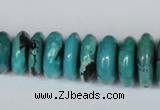 CNT11 16 inches multi-size rondelle natural turquoise beads wholesale