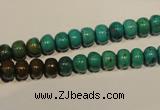 CNT111 15.5 inches 4*7mm rondelle natural turquoise beads wholesale