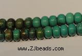 CNT112 15.5 inches 5*8mm rondelle natural turquoise beads wholesale