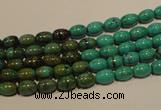 CNT116 15.5 inches 4*6mm rice natural turquoise beads wholesale