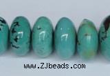 CNT12 16 inches multi-size rondelle natural turquoise beads wholesale