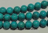 CNT147 15.5 inches 8mm round natural turquoise beads wholesale