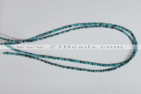 CNT18 16 inches 2-3mm heishi natural turquoise beads wholesale