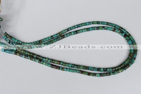 CNT20 16 inches 3-5mm heishi natural turquoise beads wholesale