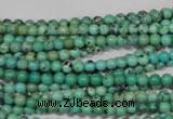 CNT201 15.5 inches 3mm round natural turquoise beads wholesale