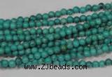 CNT202 15.5 inches 3mm round natural turquoise beads wholesale