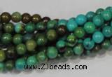 CNT207 15.5 inches 6mm round natural turquoise beads wholesale