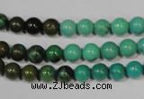 CNT208 15.5 inches 6mm round natural turquoise beads wholesale