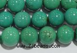 CNT209 15.5 inches 10mm round natural turquoise beads wholesale