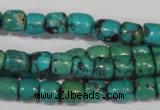 CNT212 15.5 inches 7*4mm – 7*6mm drum natural turquoise beads wholesale