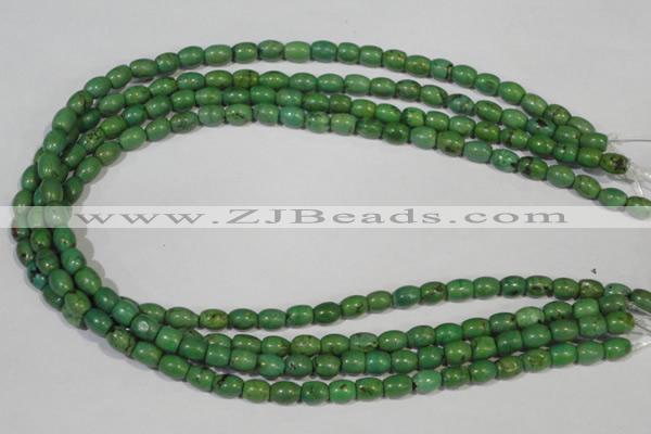 CNT214 15.5 inches 6*8mm drum natural turquoise beads wholesale