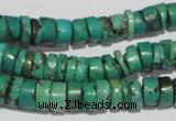 CNT221 15.5 inches 3*8mm – 5*10mm heishi natural turquoise beads