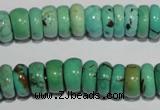 CNT223 15.5 inches 5*11mm rondelle natural turquoise beads wholesale