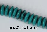 CNT27 16 inches 6*15mm rondelle natural turquoise beads wholesale