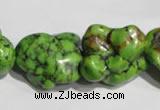 CNT282 15.5 inches 20*24mm - 25*28mm nuggets natural turquoise beads