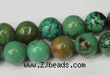 CNT354 15.5 inches 12mm round turquoise beads wholesale