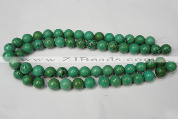 CNT355 15.5 inches 14mm round turquoise beads wholesale